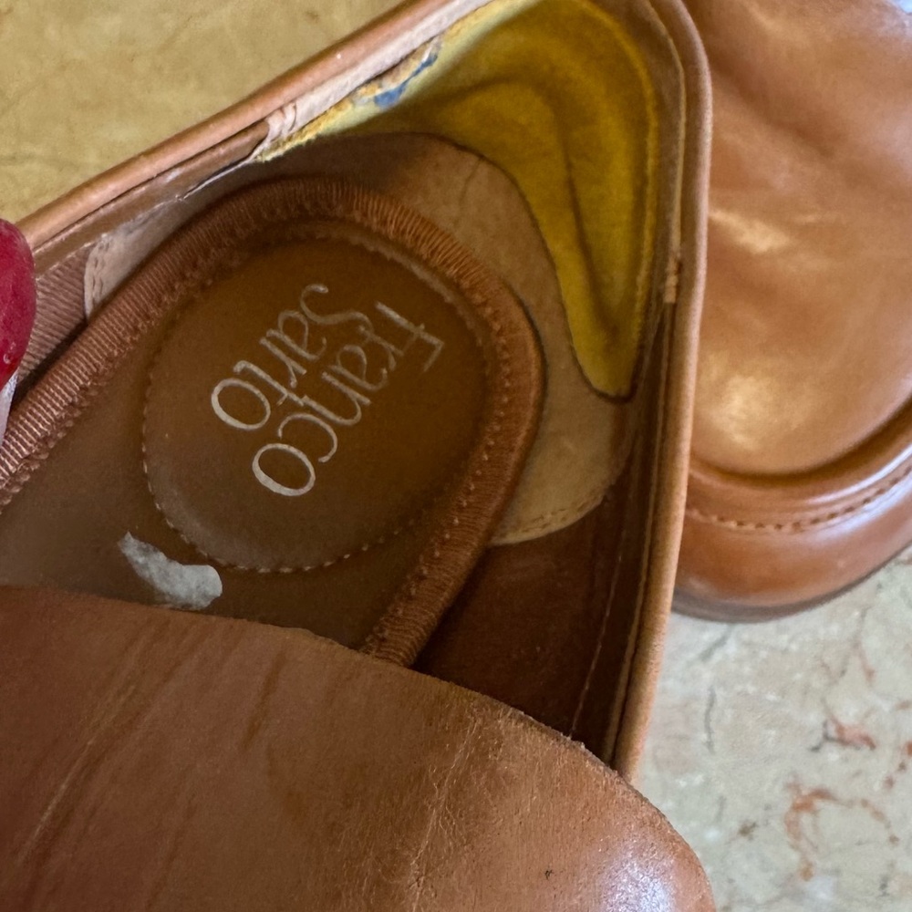 Franco Sarto beautiful caramel brown Newbocca Loafer. - Picture 10 of 16